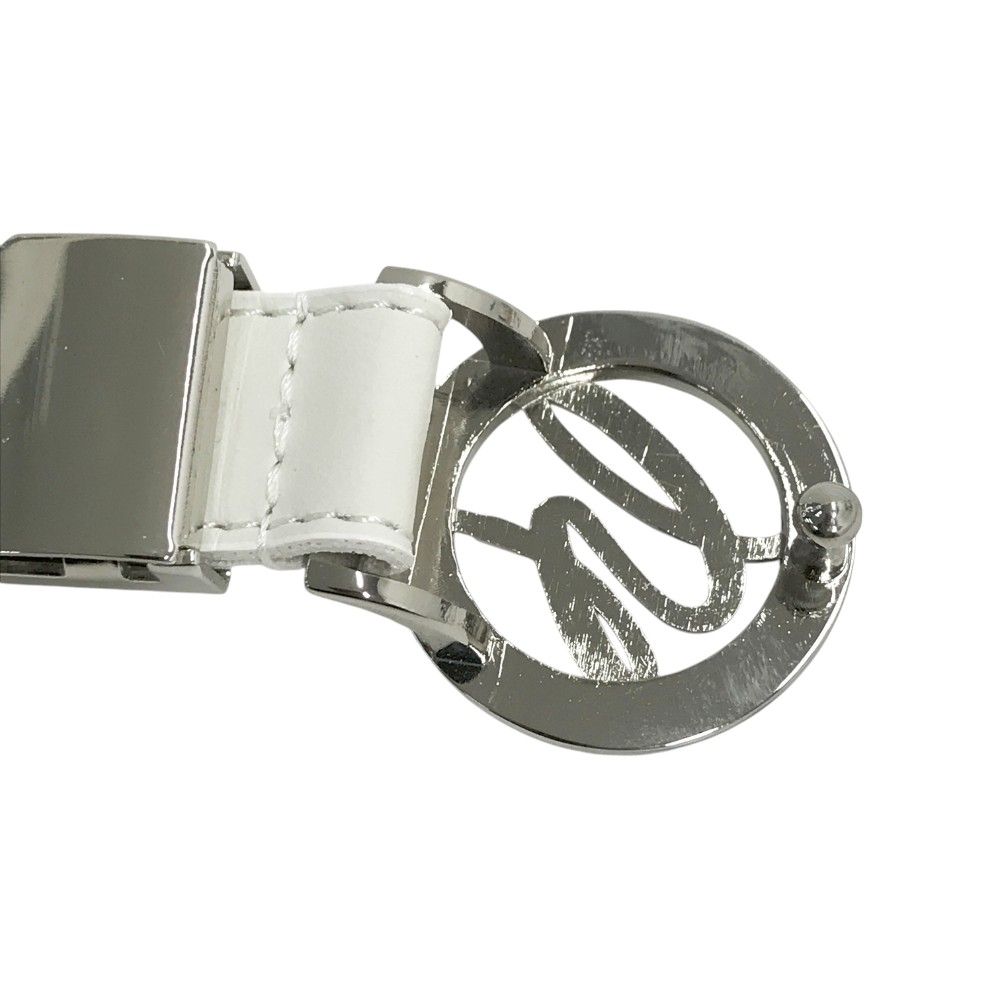 DESCENTE GOLF デサントゴルフ ロゴバックルベルト ホワイト系