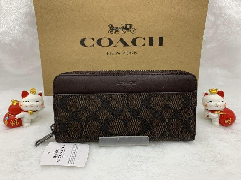 コーチ 長財布 COACH 財布 メンズ レディース アウトレット プレゼント 贈り物  ギフト ラウンドファスナーシグネチャー ロング ジップ 新品未使用 ファッション F75000 A189Z-25