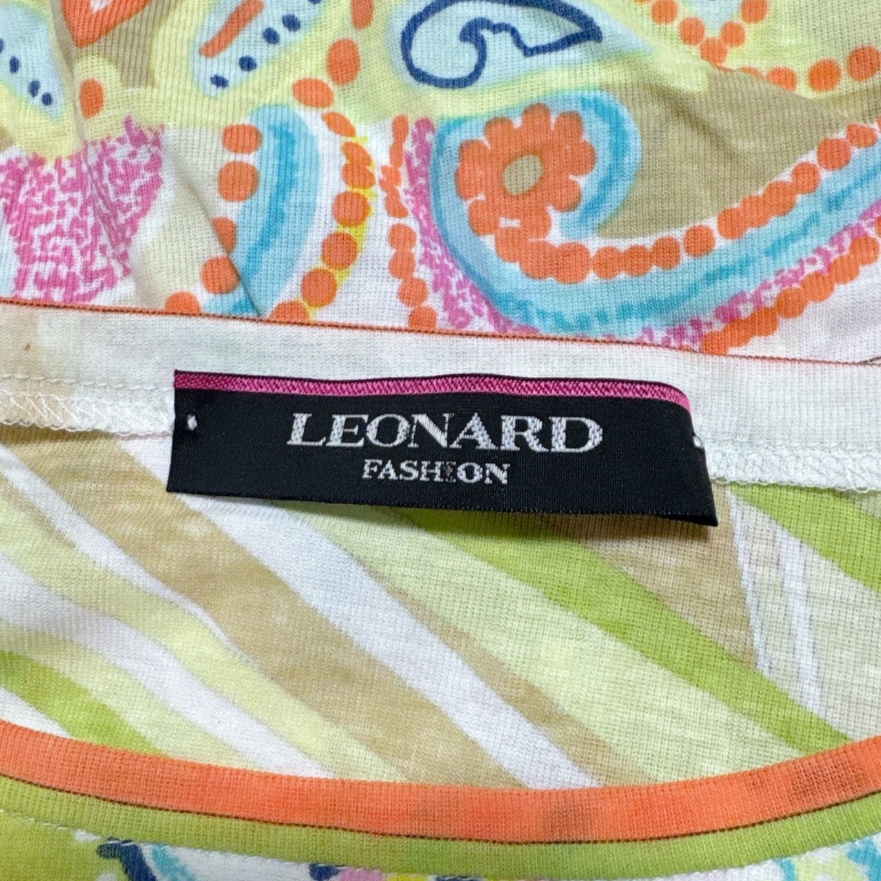 RE181 LEONARD レオナール 総柄 半袖 カットソー トップス