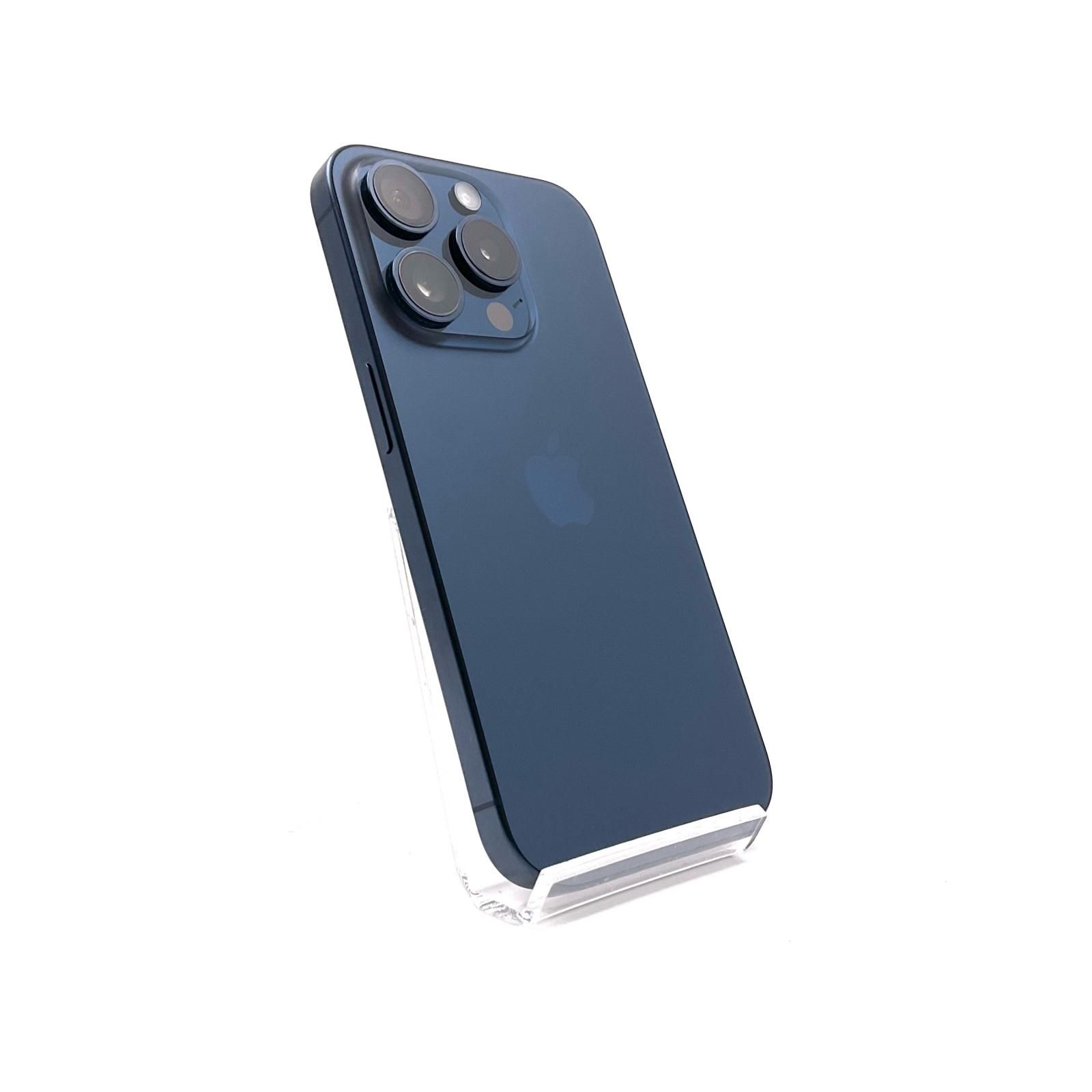 スマートフォン・携帯電話 iPhone15pro 128GB 本体 ブルーチタニウム