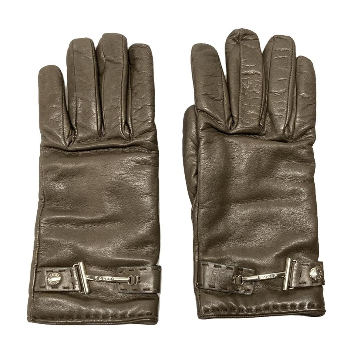 TOD S トッズ 手袋 レディース - ブラウン レザー