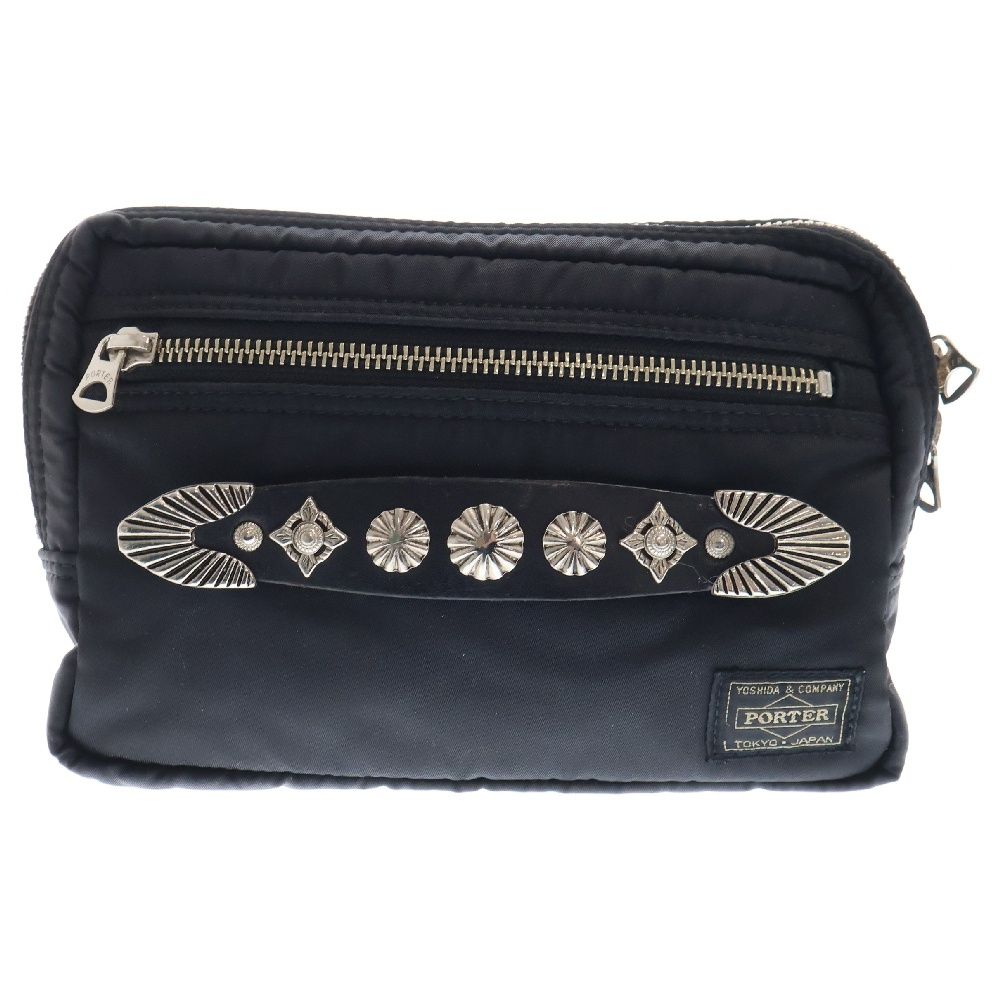 TOGA PULLA トーガ プルラ 19SS ×PORTER Belt Bag ポーター スタッズデザイン ベルトバッグ ブラック