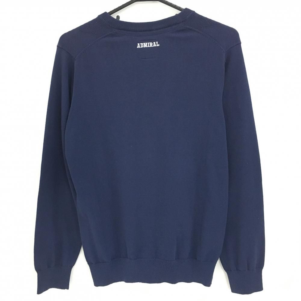 アドミラル セーター ネイビー 前面ダイヤ柄 ニット メンズ M ゴルフ
