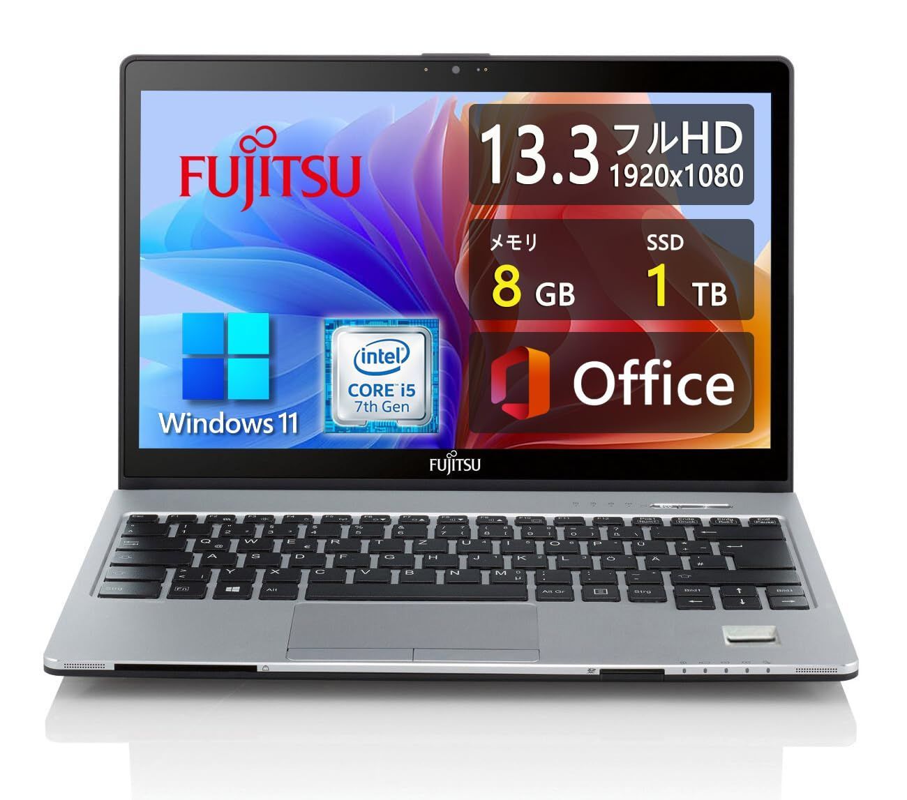 【特価商品】SSD / / 1TB / / / Webカメラ内蔵 8GBメモリ / i5(2.6GHz) DVDマルチ 第7世代Core Win11搭載 / 13.3型FHD(1920x1080) Office S937 Hu0026B LIFEBOOK 2019