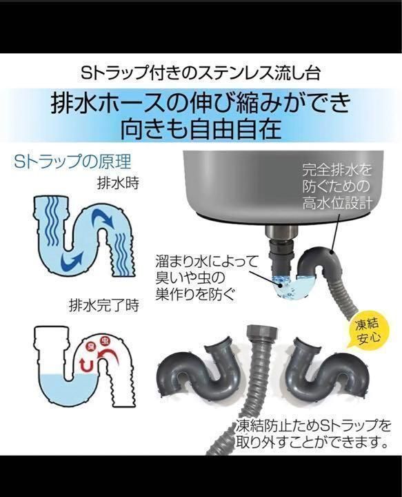 ステンレス簡易流し台 ガーデンシンク 屋外G76 B759 高品質