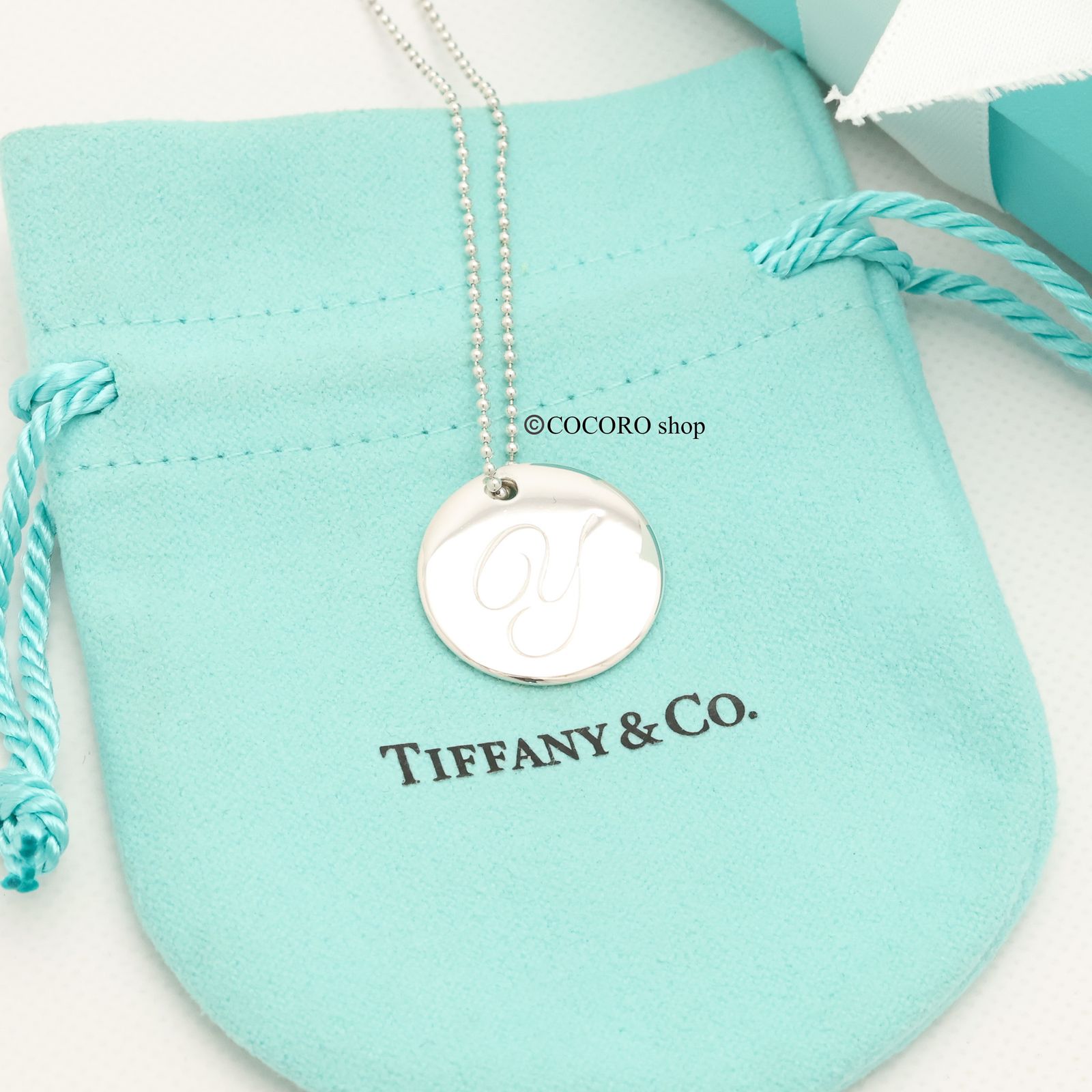 美品】ティファニー TIFFANY&Co. ノーツ レター アルファベット 