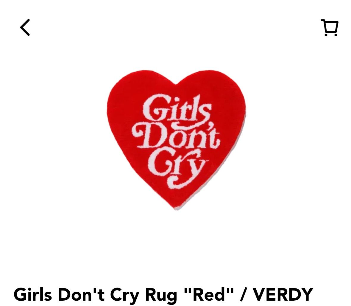 ラグ・カーペット Girls Don't Cry RUG Girls Don't Cry Rug 