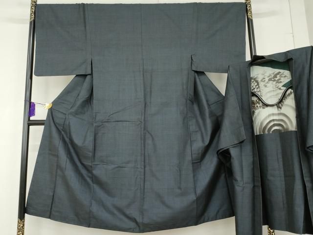 平和屋着物男性　本場大島紬　アンサンブル　80亀甲　総詰め　正絹　逸品　AAAQ2544cs