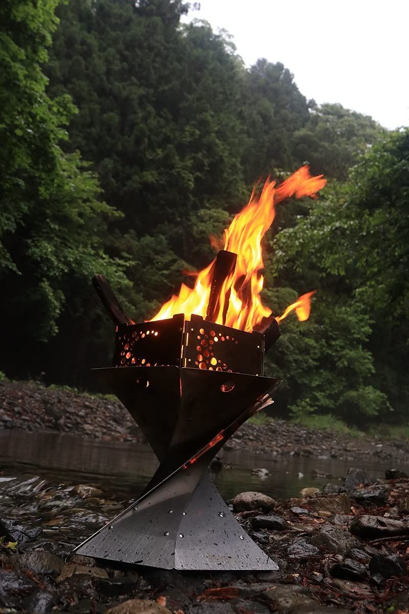 Onway（オンウェー）聖火焚火台S コンパクトなワンアクション焚火台