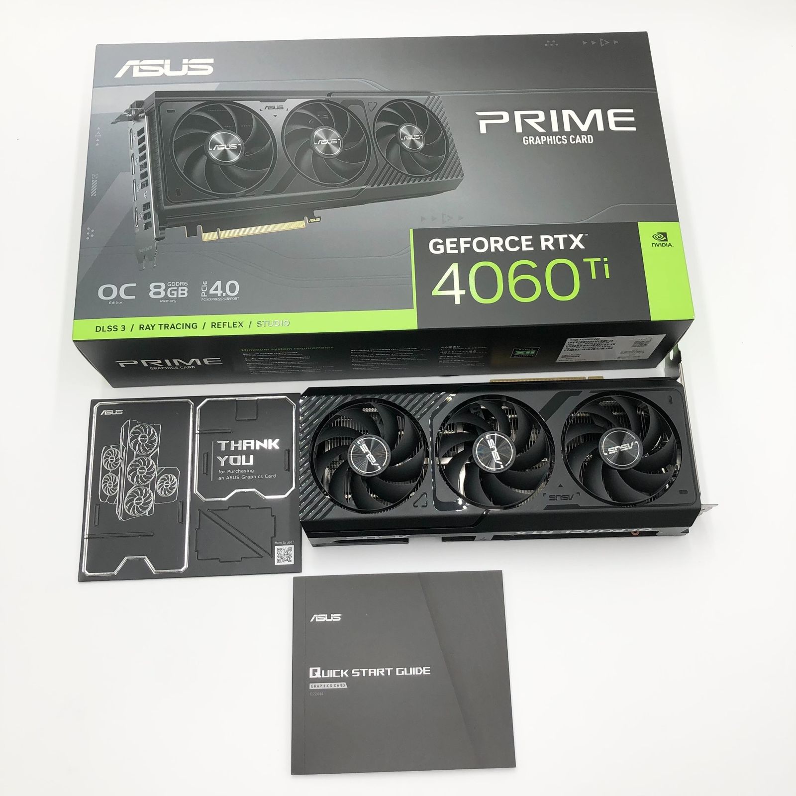 ASUS GeForce RTX 4060 Ti OC 8GB 中古美品 ASUS Prime GeForce RTX 4060 Ti OC Edition 8GB GDDR6 PRIME