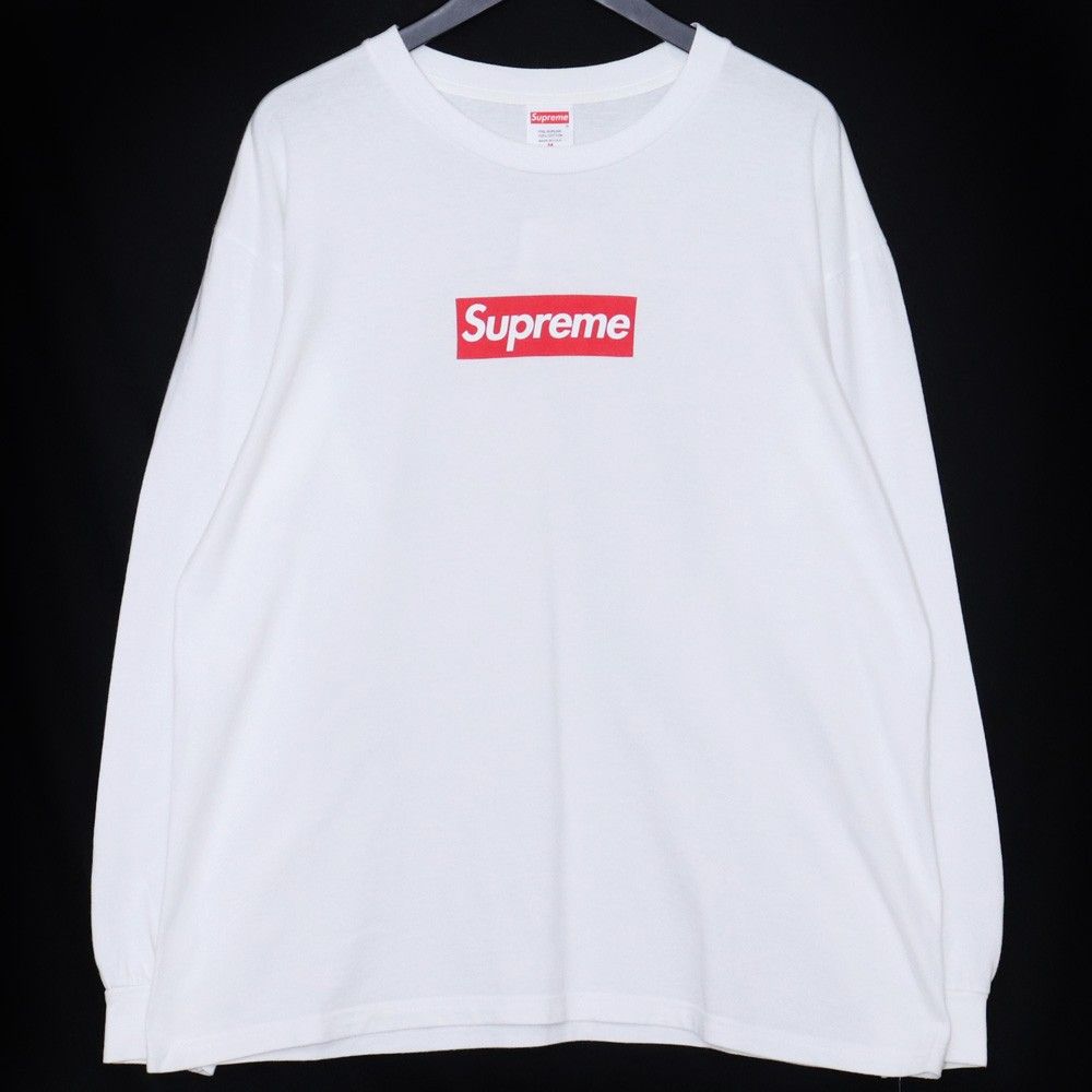 SUPREME Box Logo L/S Tee Mサイズ ホワイト - メルカリ