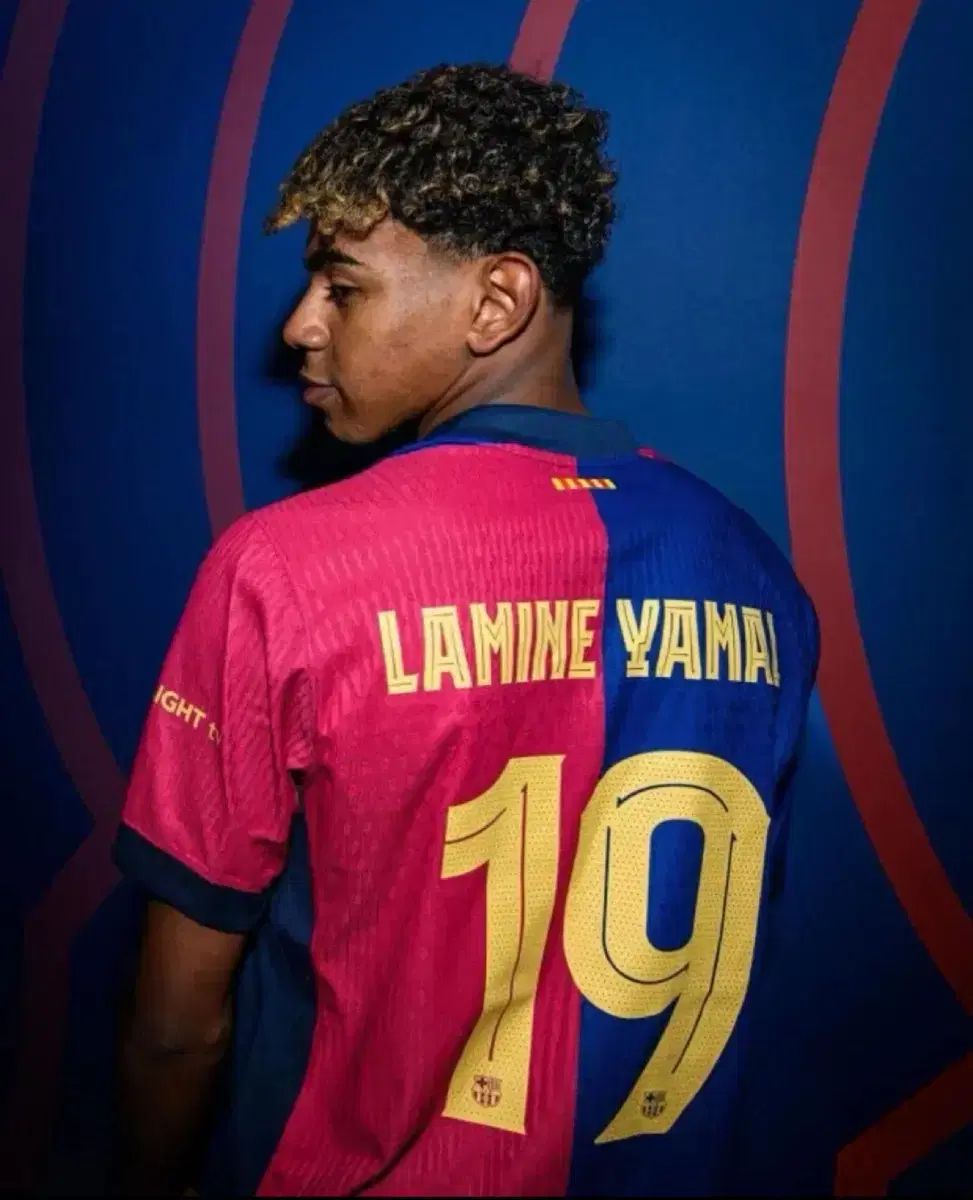 24 ー 25 バルセロナ ホーム 支給品 UCL No 19 ラミン・ヤマル