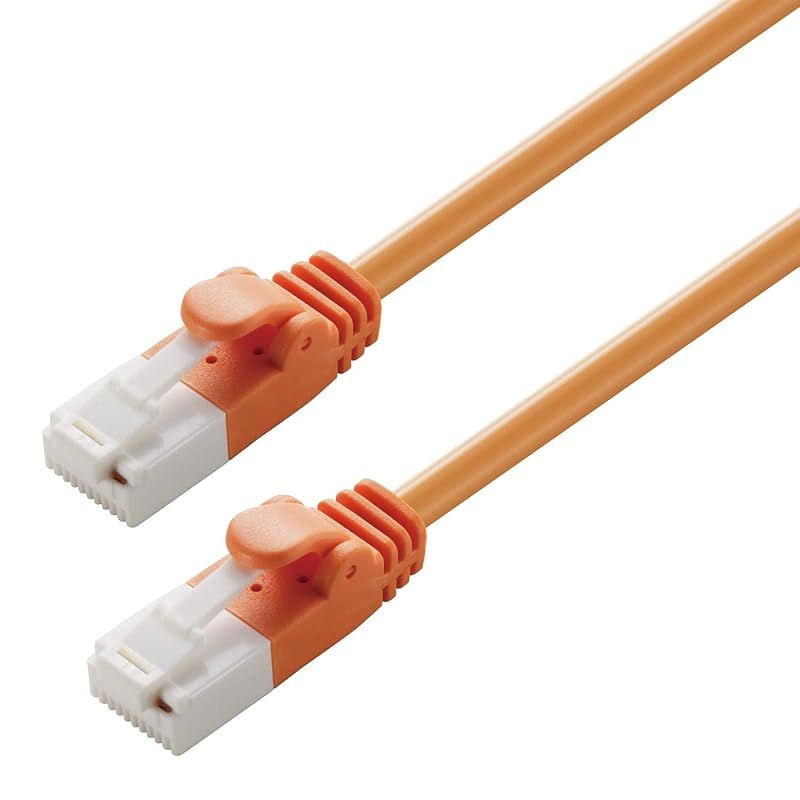 エレコム LANケーブル CAT6 30m ツメが折れない 爪折れ防止コネクタ 簡易パッケージ RoHS指令準拠 オレンジ LD-GPT/DR30/RS 1