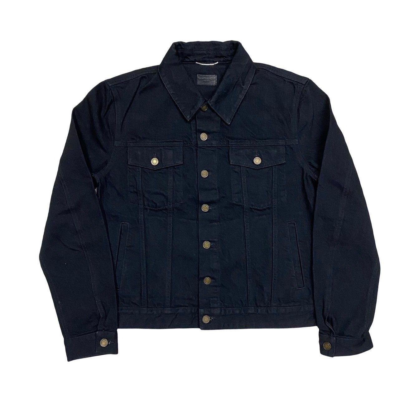 極 美品 希少品 SAINT LAURENT PARIS サンローランパリ ロゴ ボタン