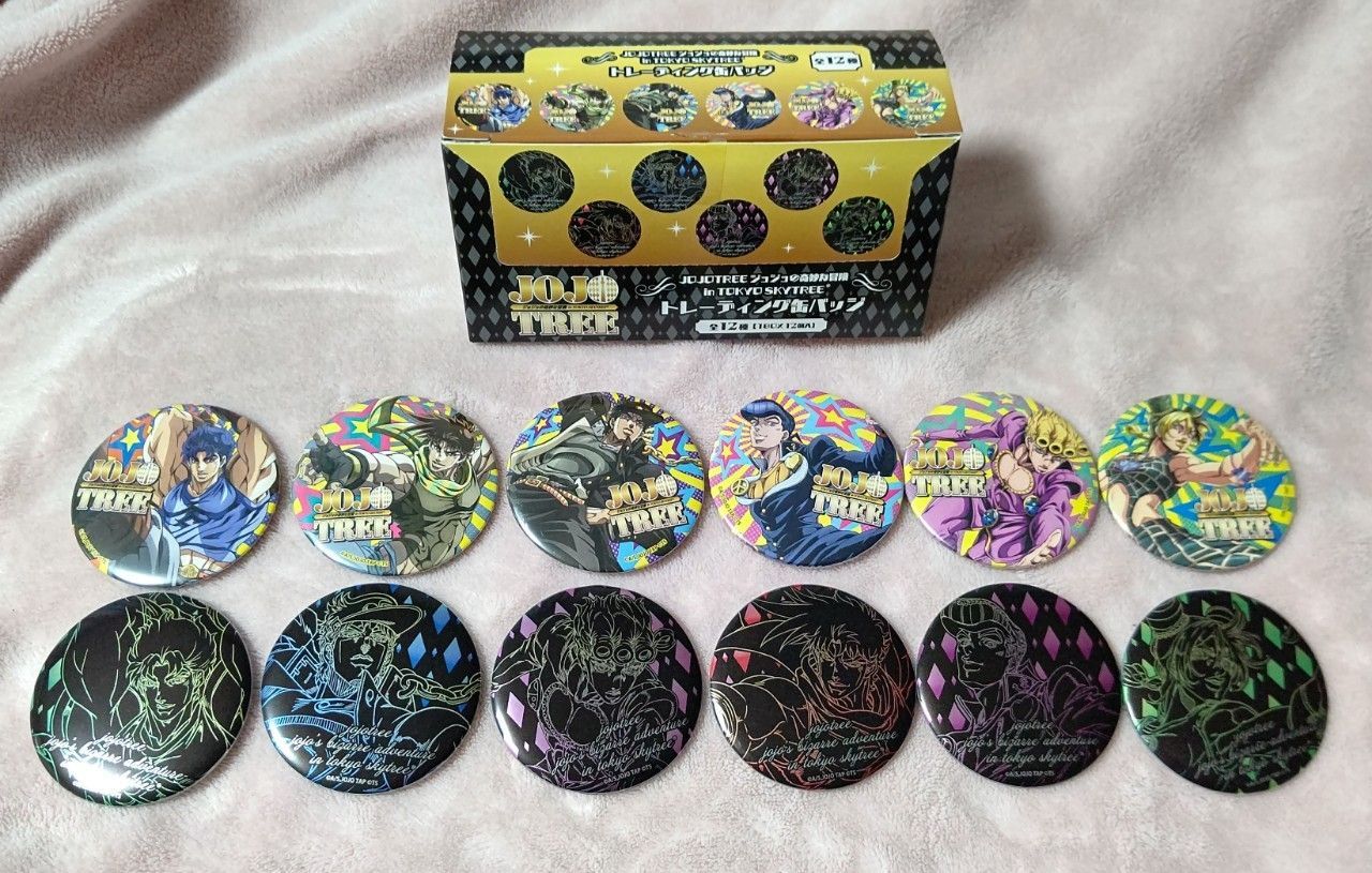 ジョジョの奇妙な冒険 in TOKYO SKYTREE トレーディング缶バッチ 2種 ジョジョの奇妙な冒険 inTOKYO SKYTREトレーディング缶