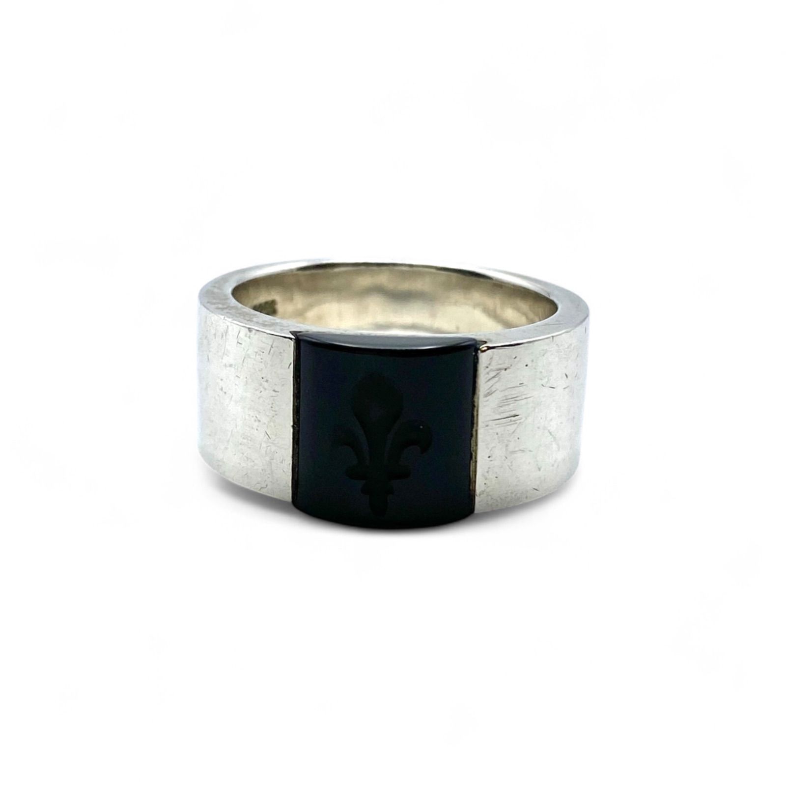 百合の紋章 BSフ Silver 925 刻印 Vintage Ring シルバー ヴィンテージ リング 20号 大ぶり