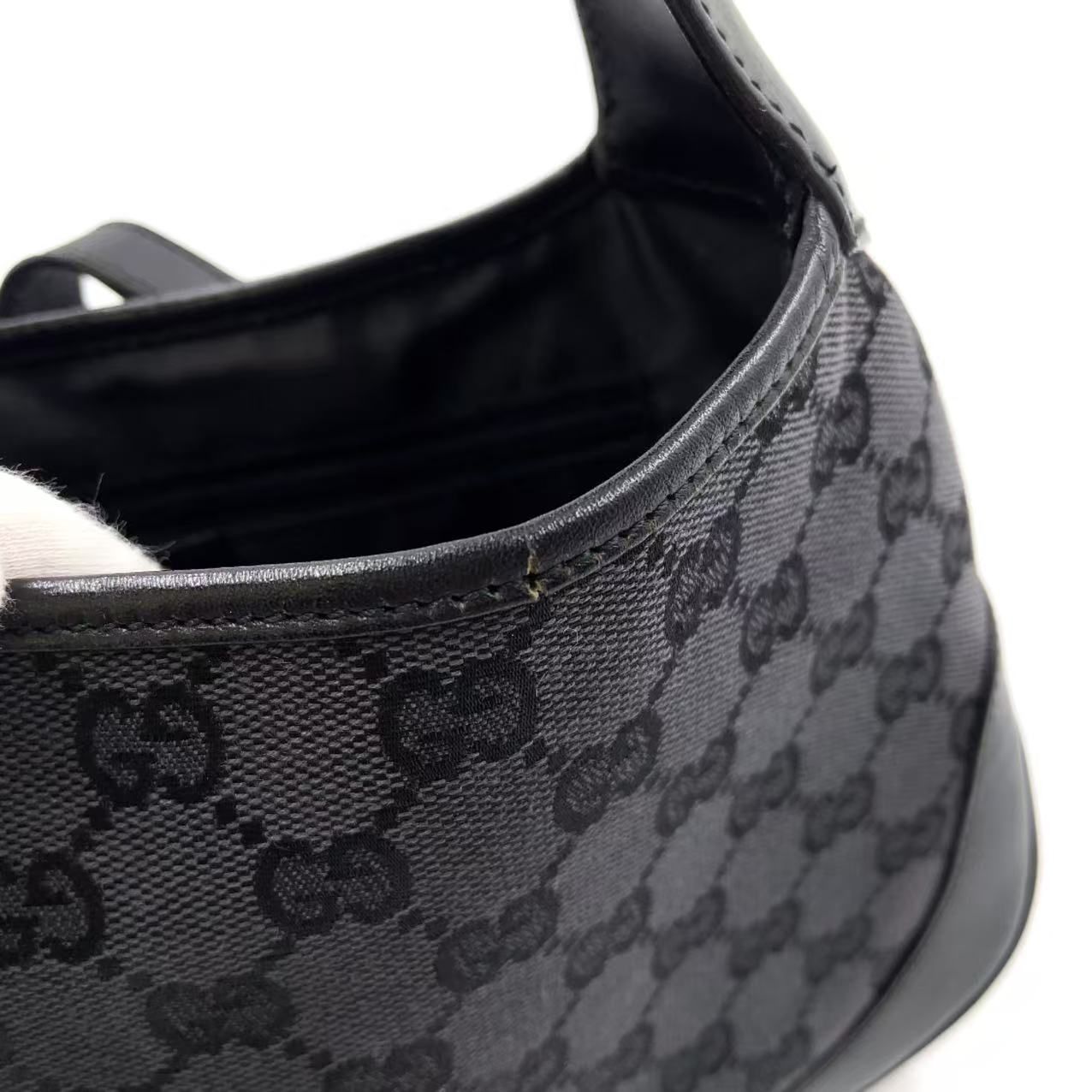 【美品】GUCCI ボディバッグ GG キャンバス レザー ジャッキー ブラック 楽天市場】【バッグ】GUCCI グッチ GGキャンバス ボディバッグ