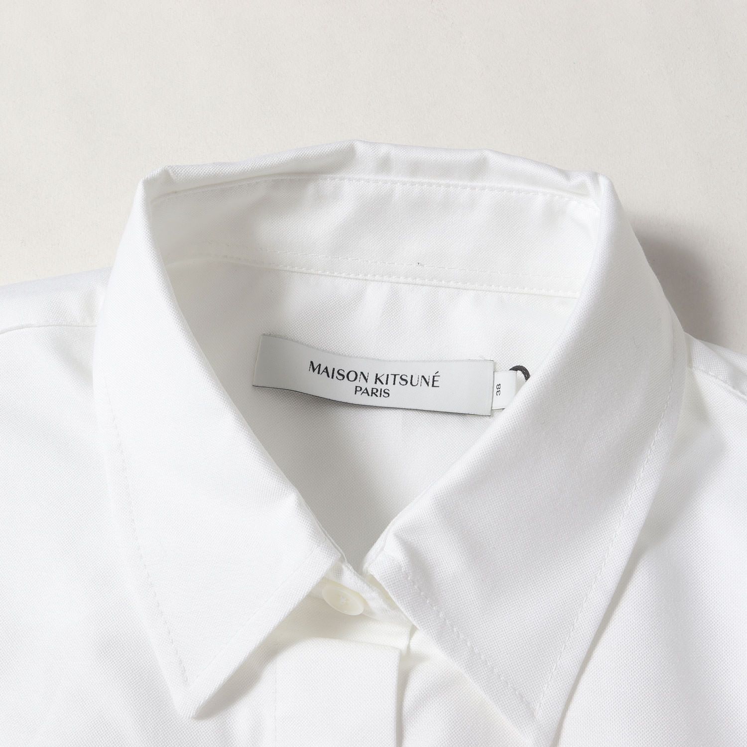 新品】MAISON KITSUNE メゾン キツネ シャツ ホワイト サイズ:38