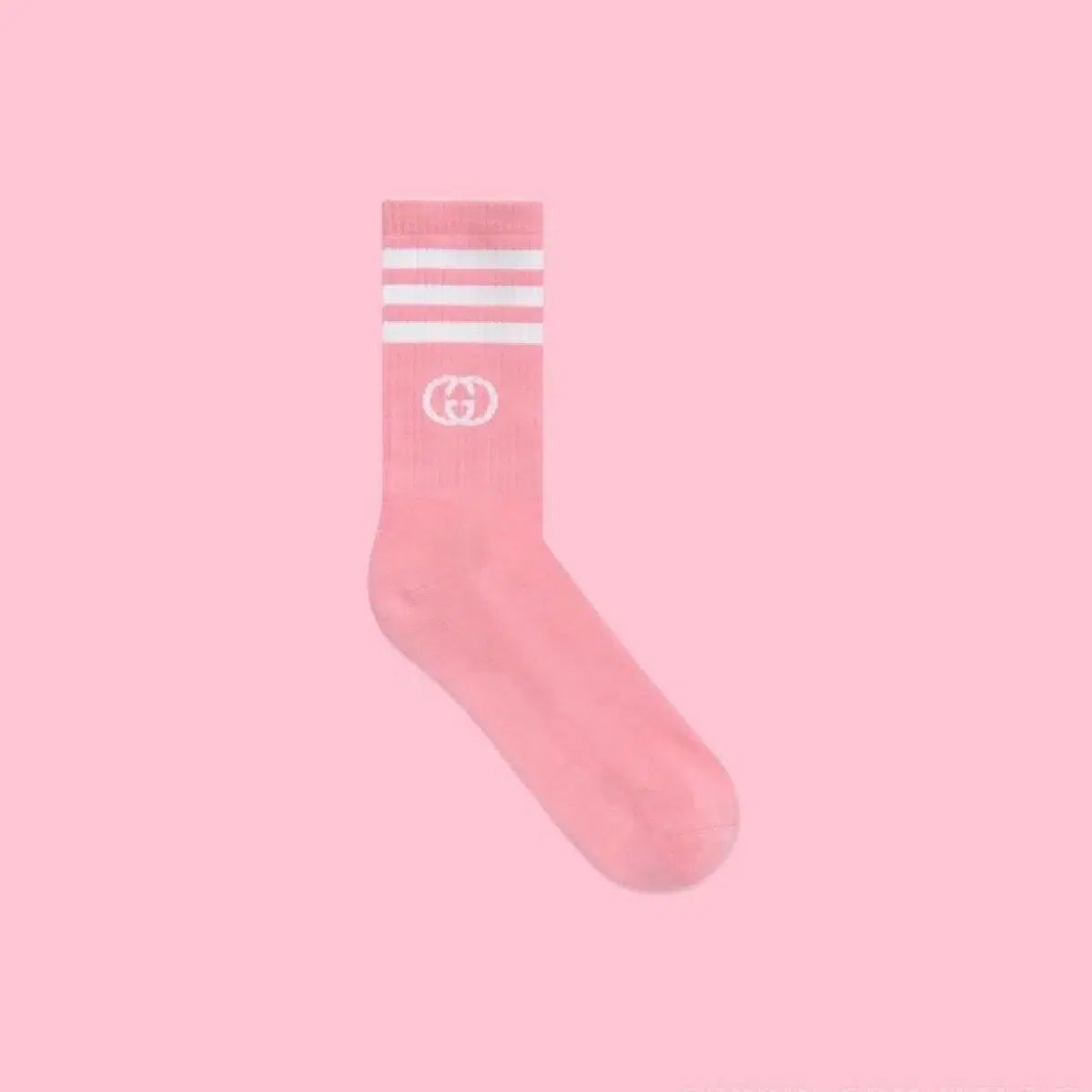 希少レア【新品未使用】タグ付きGUCCI♡靴下♡ピンク♡廃盤品♡グッチソックス 新品 GUCCI(グッチ) Adidas(アディダス) ソックス 靴下 ピンク M