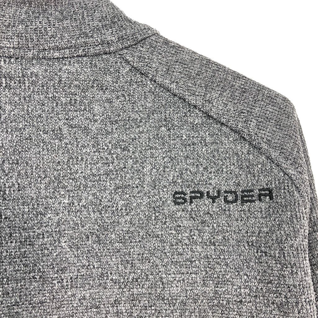 SPYDER スパイダー ハーフジップ フリースジャケット アウトドア グレー (メンズ L) 中古 古着 Q5977 SPYDER スパイダー ハーフジップ フリースジャケット アウトドア