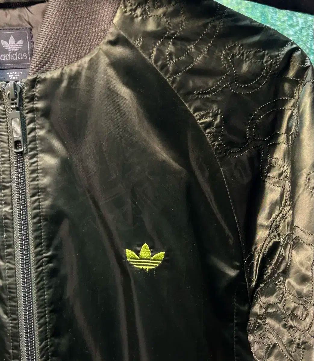 90s adidas(アディダス) カーキ エアリアルジャンパー MA-1 ma