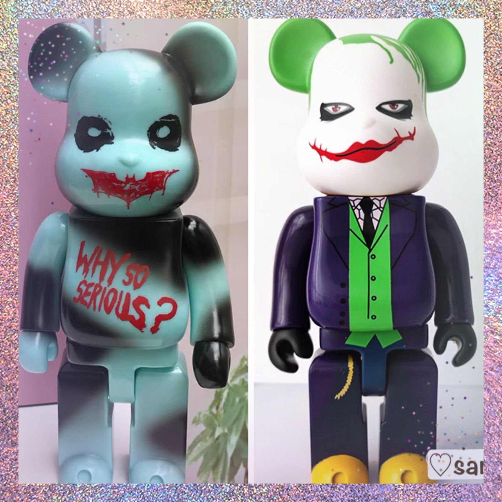 割引価格】ベアブリック BE@RBRICK 400% 28センチ JOKER THE DARK KNIGHT ジョーカー 2体セット - メルカリ