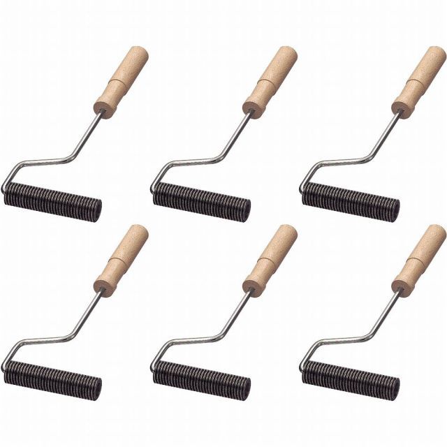 大塚刷毛製造 テツネジローラー 脱泡用 径25φ 4インチ 6個セット