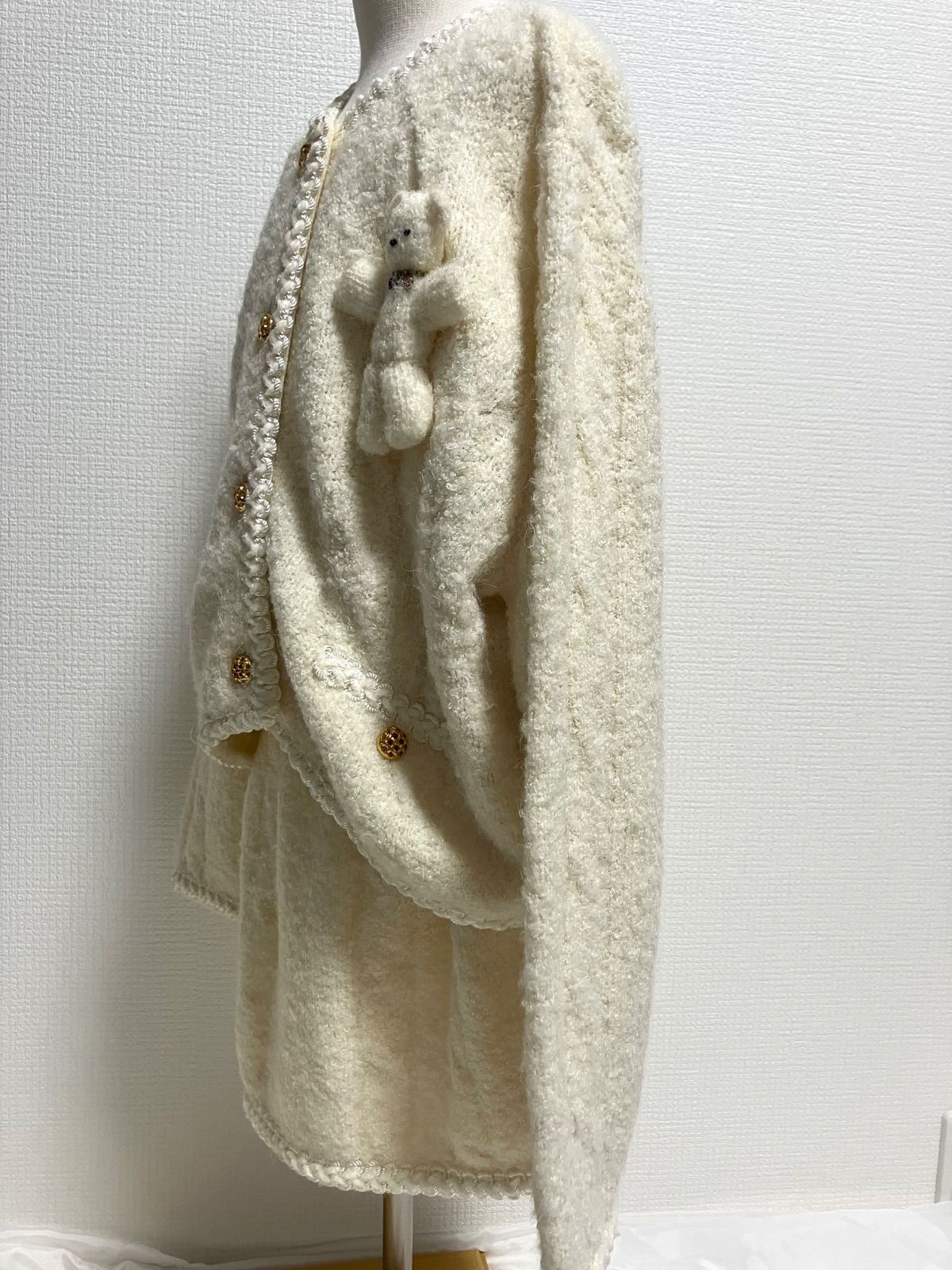 ラッカー塗り/ニス塗り】 96mikihouse100sizeミキハウス 立体くま 
