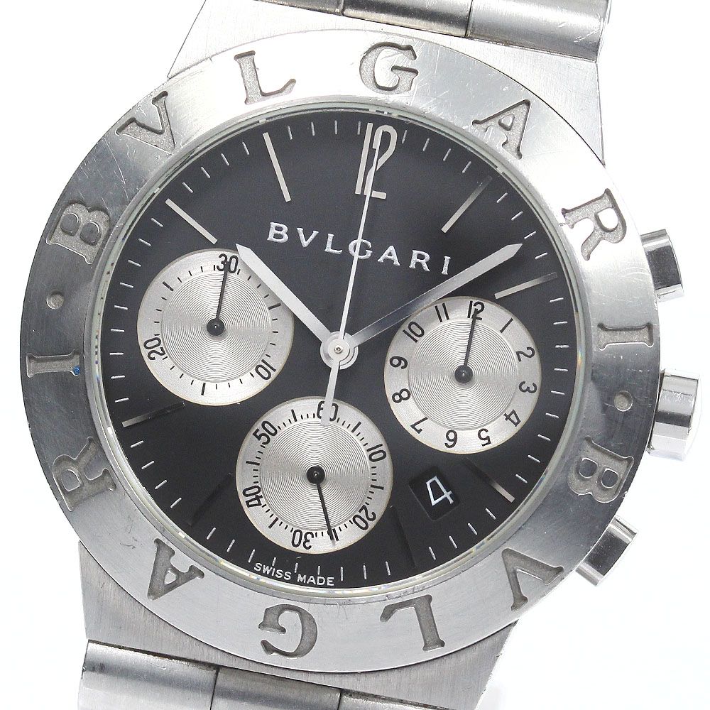 ブルガリ BVLGARI CH35S ディアゴノ スポーツ クロノグラフ クォーツ メンズ_766556