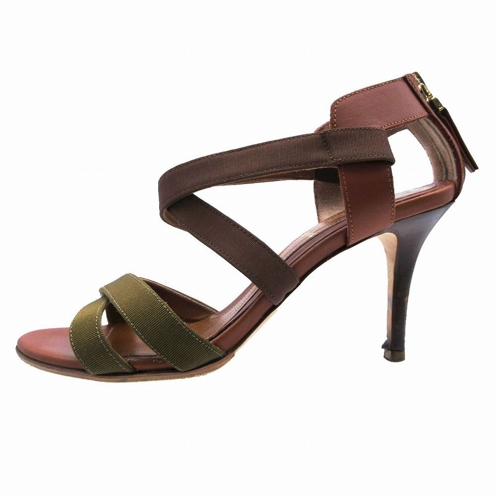 FENDI フェンディ クロスベルト サンダル シューズ バックジップ