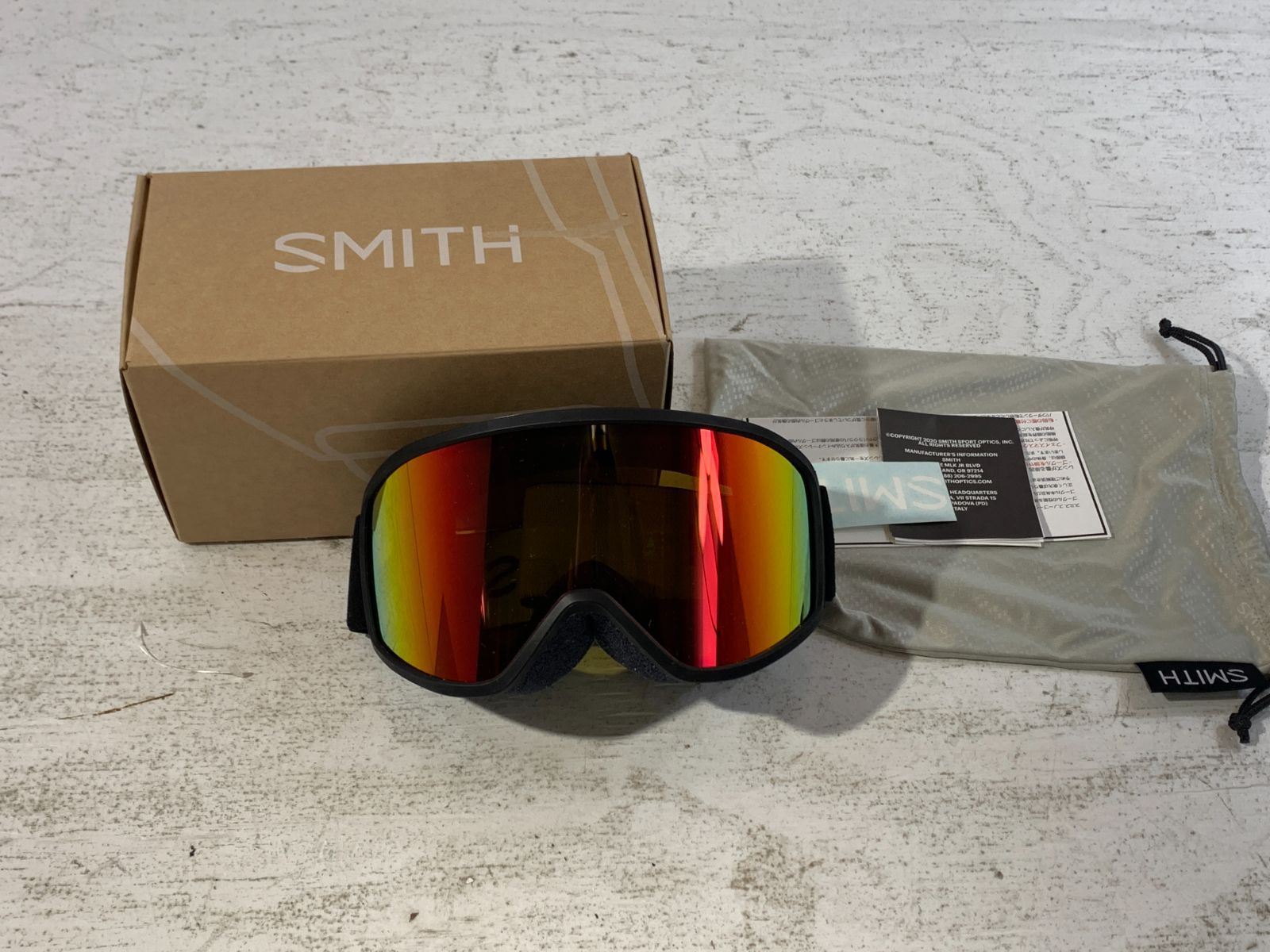 紫波59-1-0216kg】SMITH スミス Reason OTG BLACK ゴーグル スノー