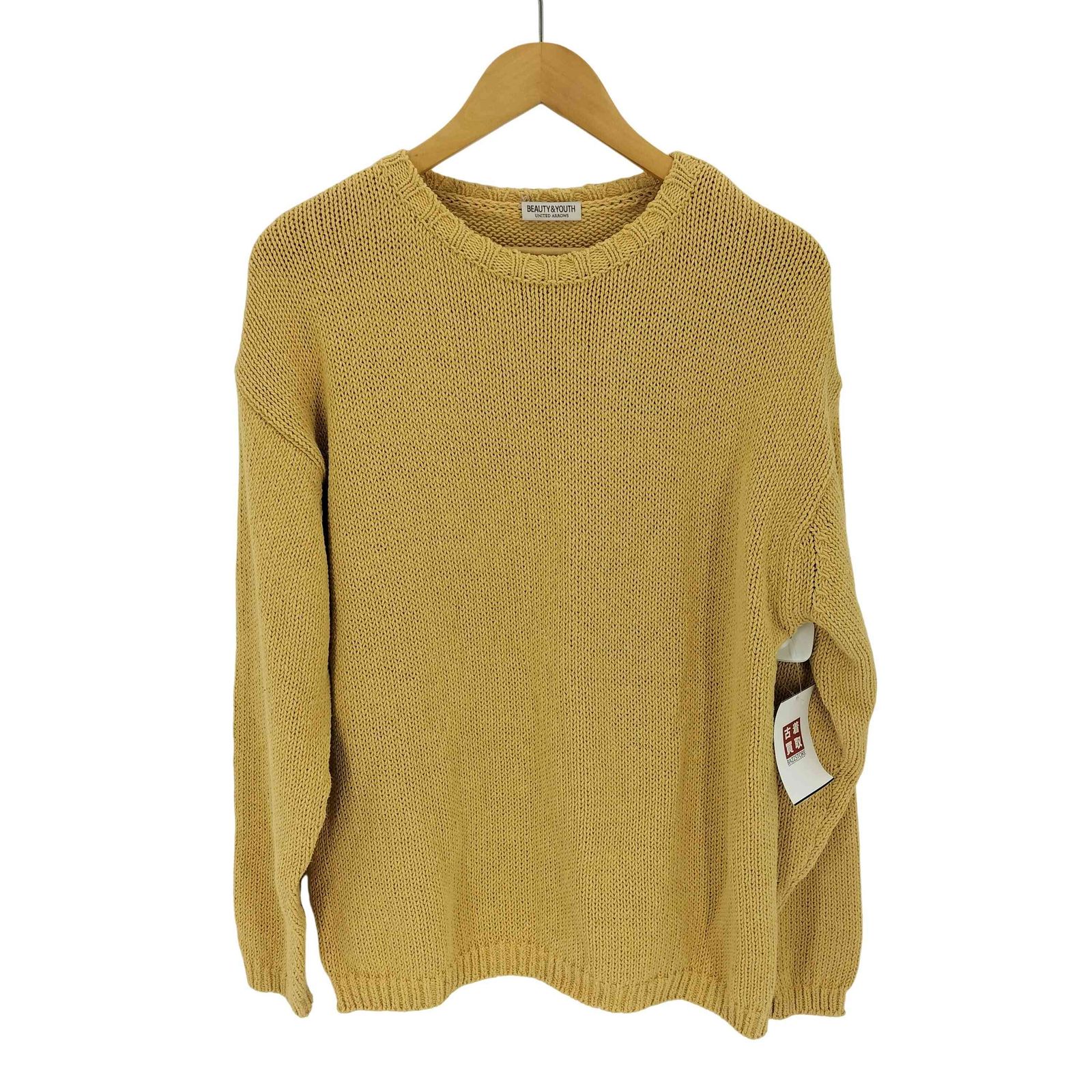 ビューティーアンドユースユナイテッドアローズ BEAUTY ＆ YOUTH UNITED ARROWS リサイクルコットン ローゲージ クルーネック ニット -ウォッシャブル- メンズ JPN：M 