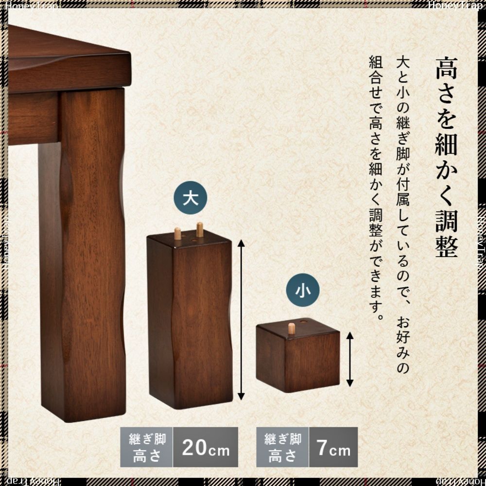 山城90-4S こたつ正方形