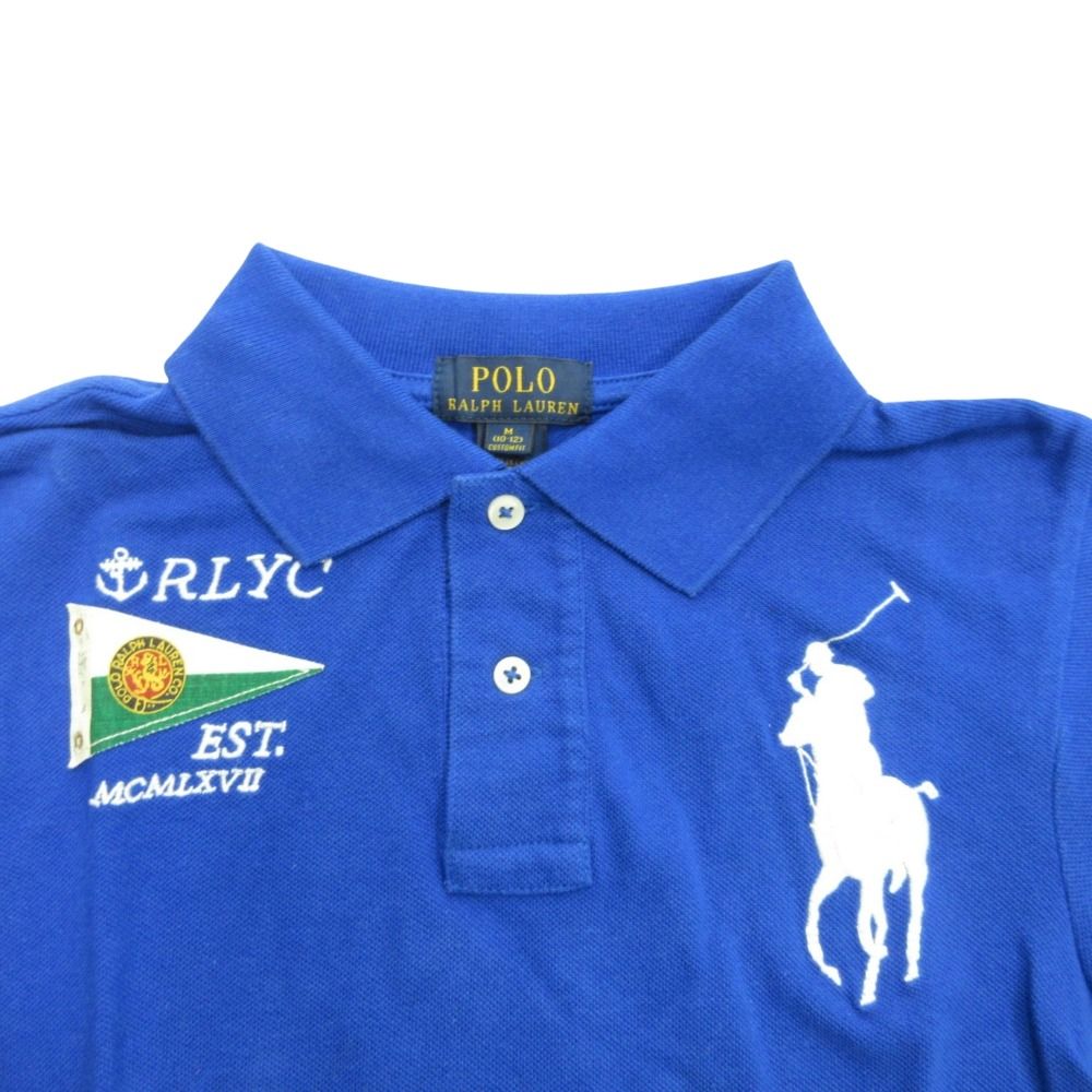 新品 ラルフローレン ポロシャツ ホワイト フルカラー ポニー