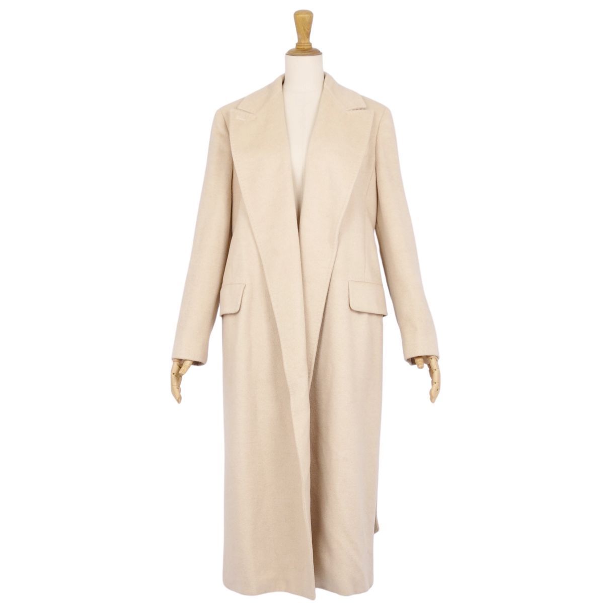 マックスマーラ Max Mara コート 白タグ ベルト付き ロングコート キャ 
