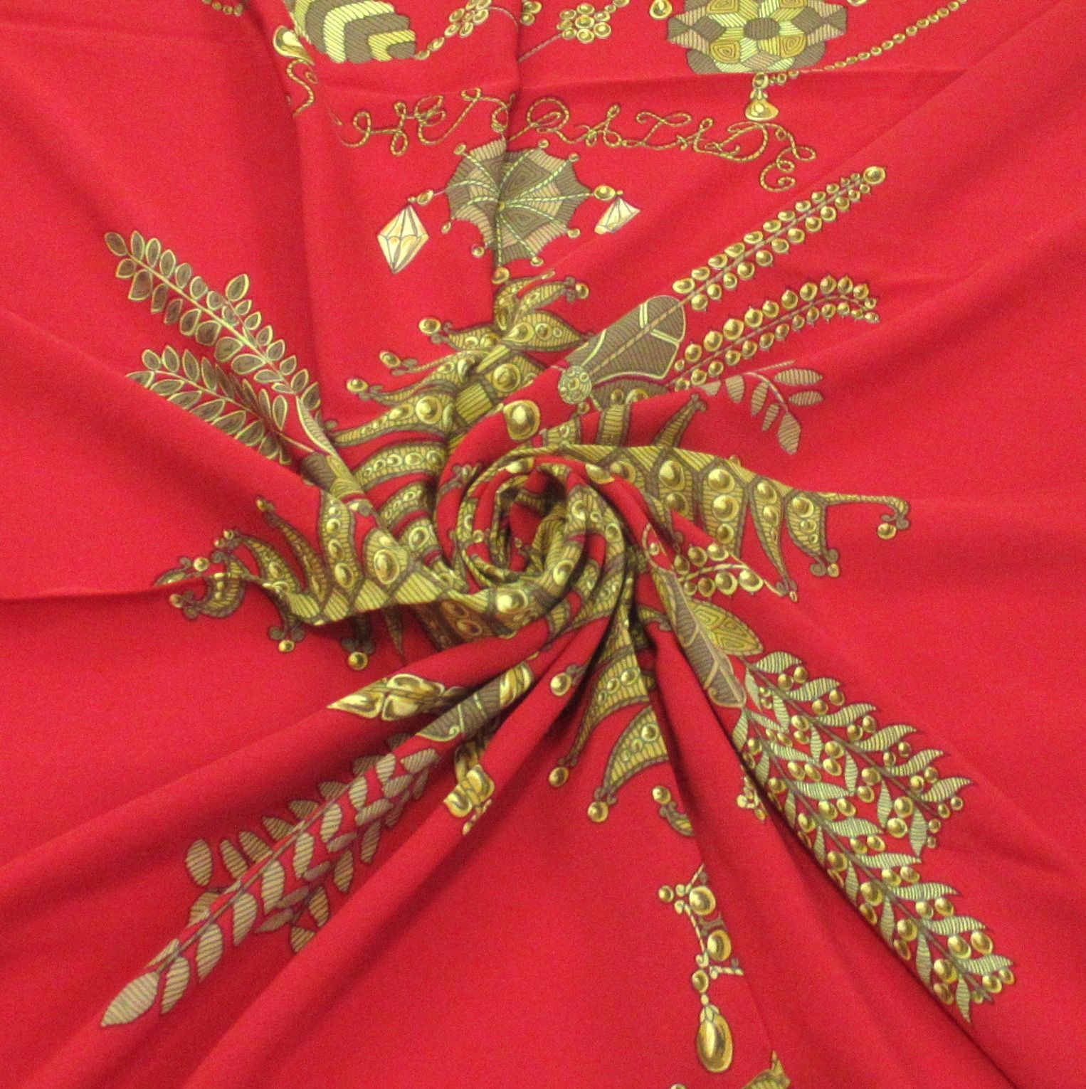 HERMES エルメス カレ140 ムスリン シフォンスカーフ 大判