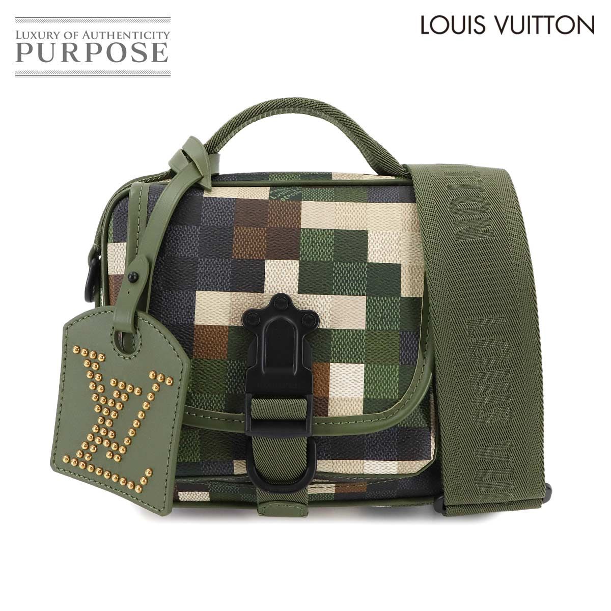 ルイ ヴィトン LOUIS VUITTON ダモフラージュ クエスト メッセンジャー ショルダー バッグ グリーン M24450 RFID 90280005
