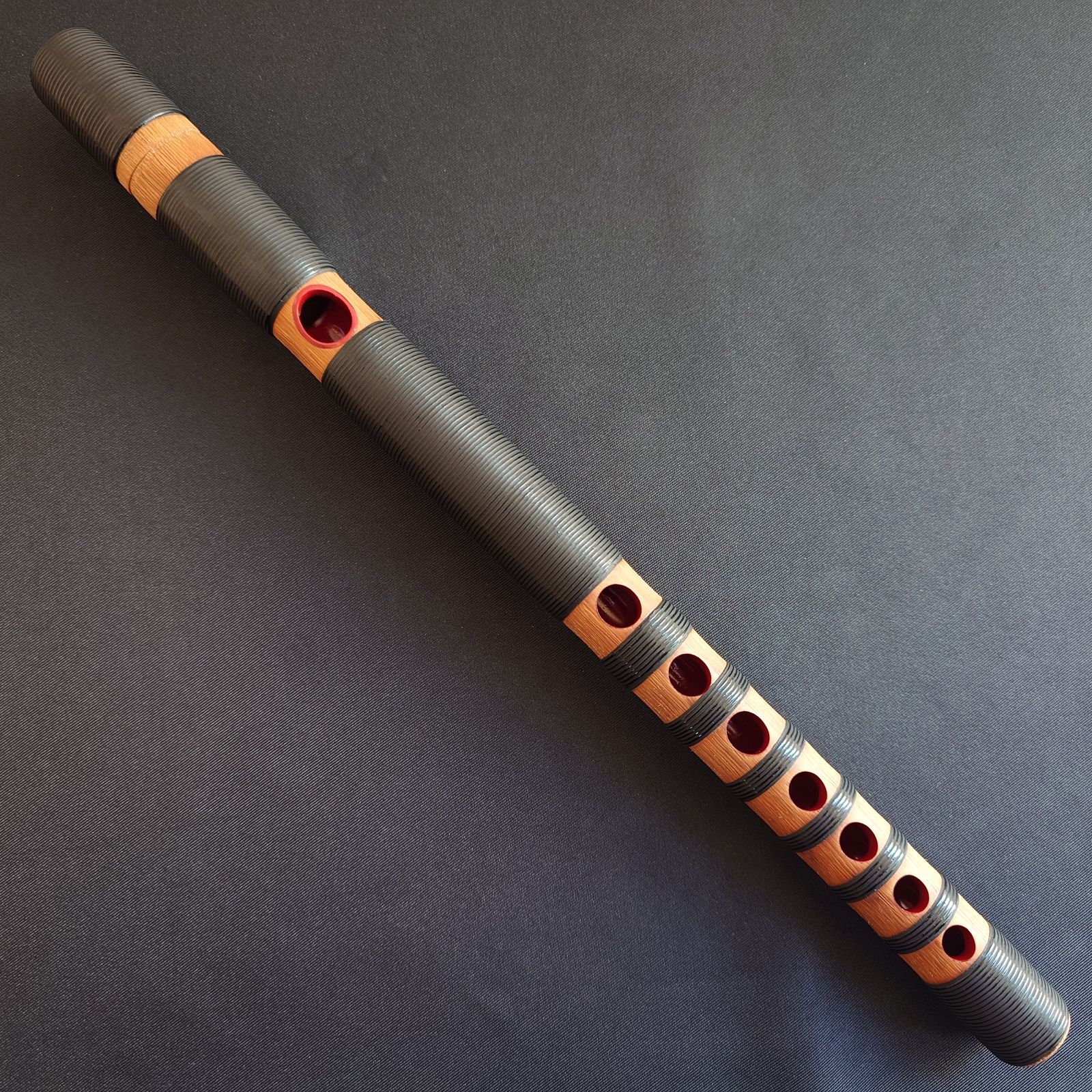 篳篥 煤竹 籐巻 (雅楽 和楽器 笙 龍笛 能管 神楽笛 ) 能管 籐巻(横笛