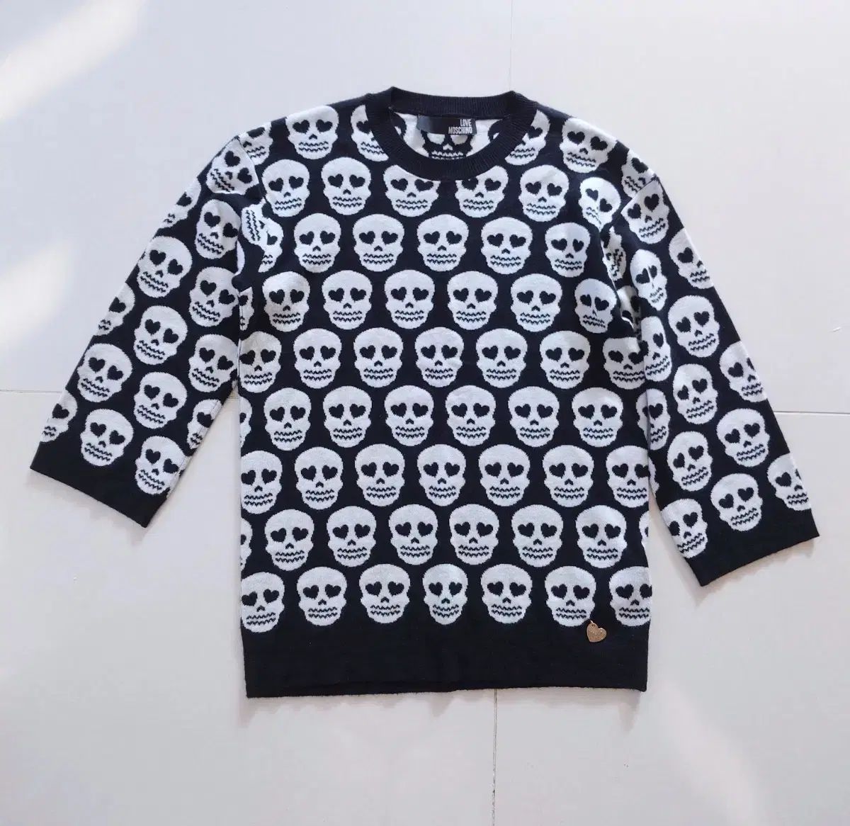 Love Moschino ラブ モスキーノ スカル ハート ニット
