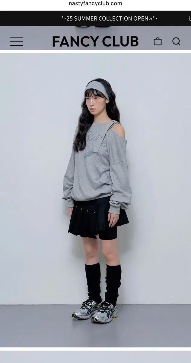 ファンシークラブ 片方オフショルダー