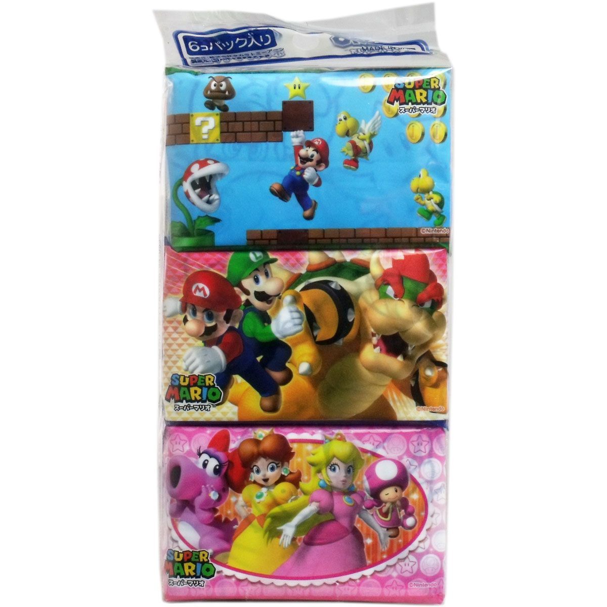 スーパーマリオ 水に流せるポケットティシュ