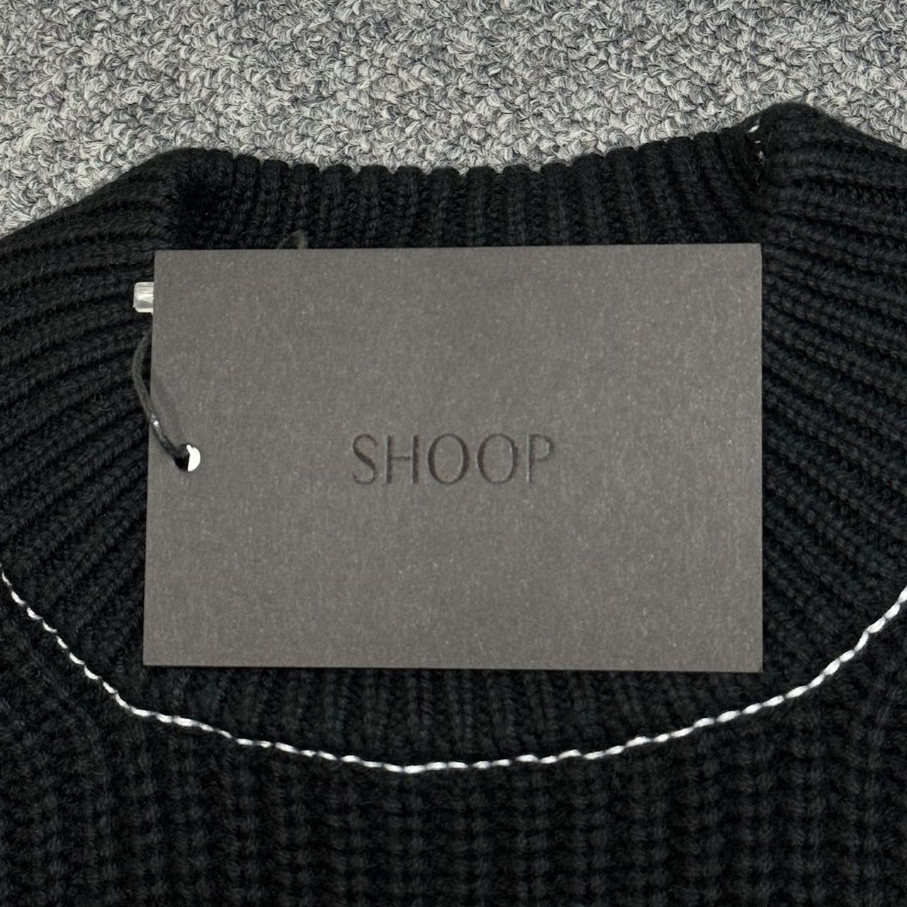 新品 SHOOP 24SS KNITTED HOLE JUMPER SHSS24025 デザイン カシミヤ混 