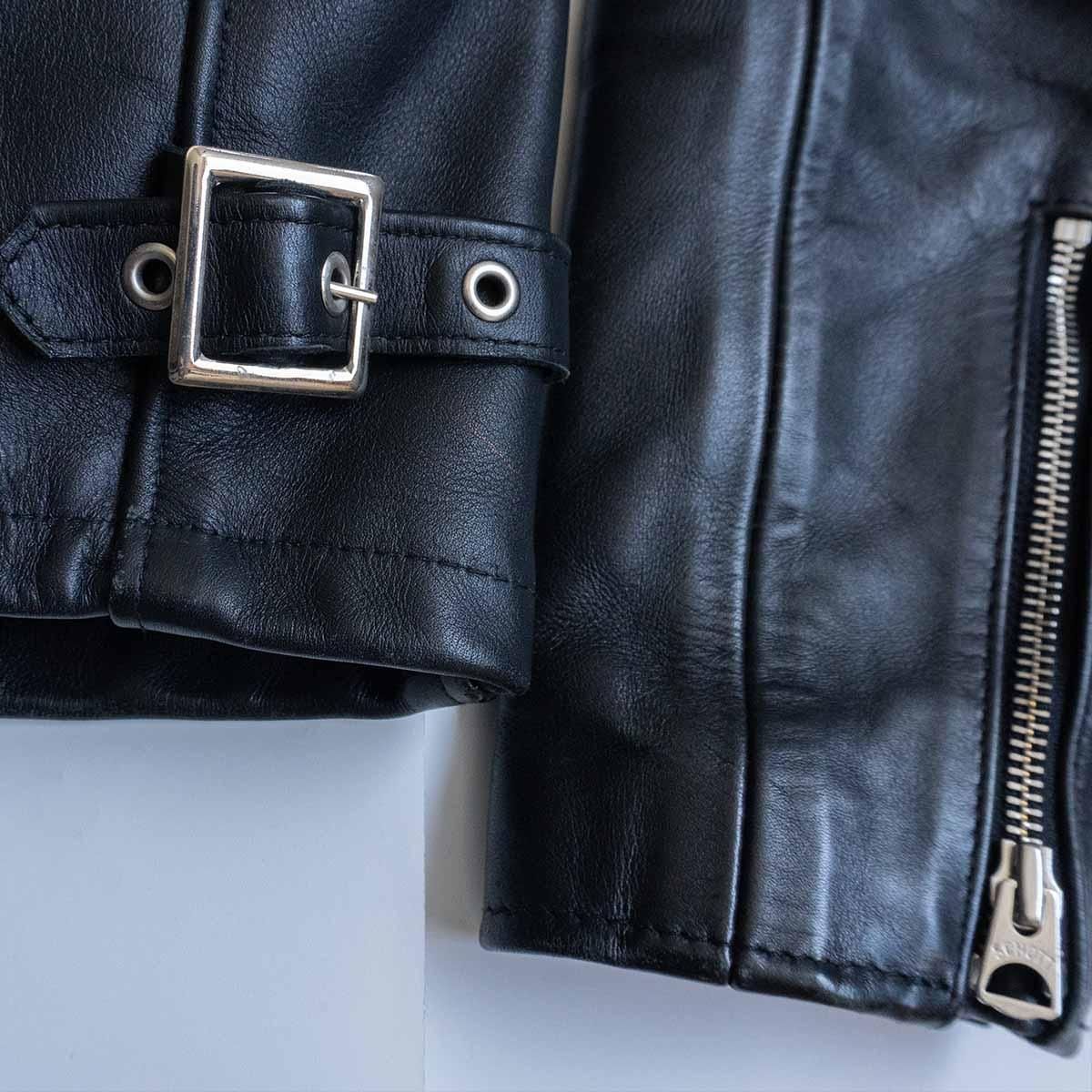 美品】SCHOTT【641/シングルライダースジャケット】38 ボア