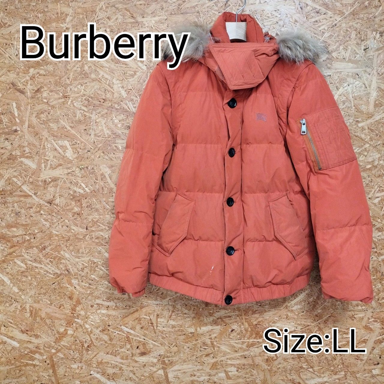 BURBERRY ナイロン ダウンジャケット リバーシブル チェック ナイロン ダウンジャケット (サンド