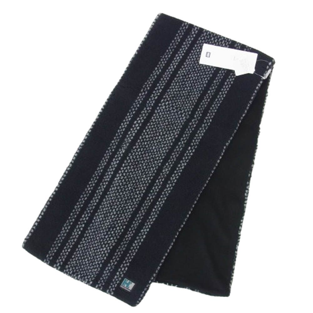DESCENDANT ディセンダント HA92453DC × HELLY HANSEN CATPR SCARF FIBERPILE ヘリーハンセン フリース マフラー スカーフ ブラック系 新古品 ♥