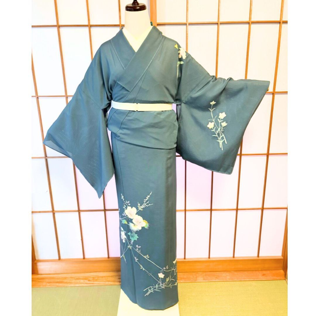 美品 しつけ糸付き 夏物 絽 訪問着 落款入り 作家物 トール