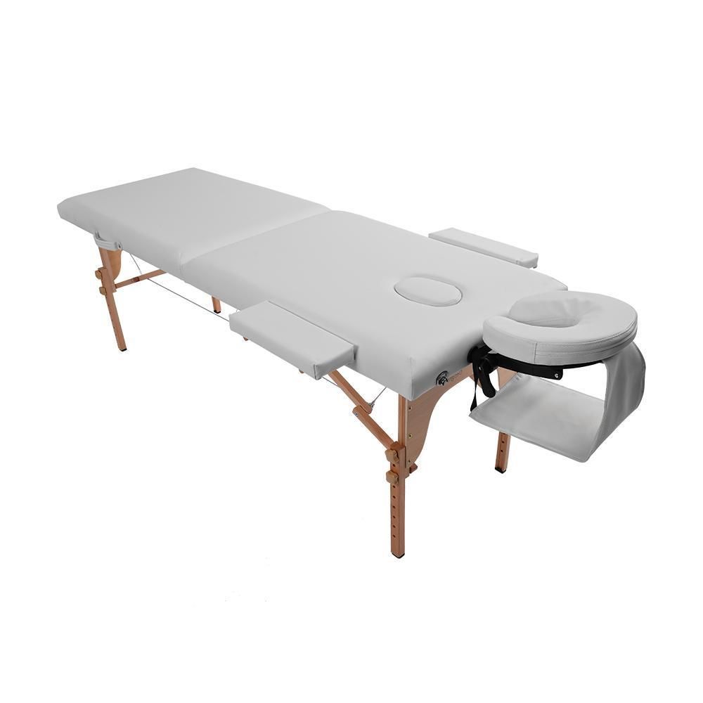 【アイボリー】マッサージベッド折りたたみ コンパクト超軽量エステベッド施術ベッド タンスのゲン マッサージベッド折りたたみ(アイボリー ) マッサージ