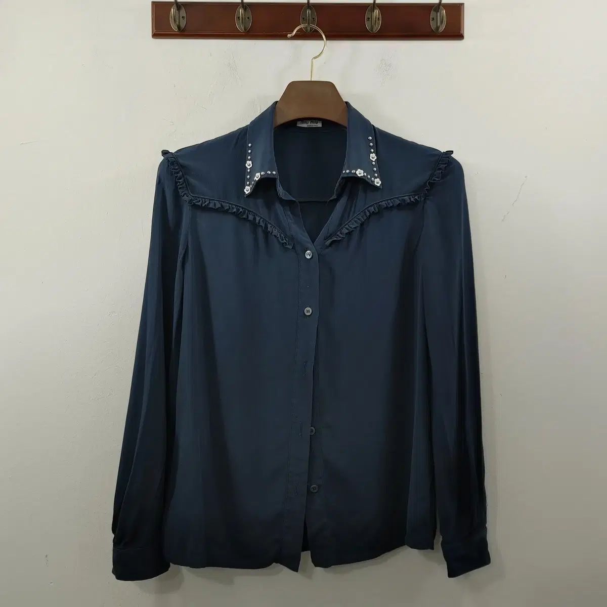 42 MIU MIU(ミュウミュウ) レディース 正規品 ネイビー 夏 長袖  