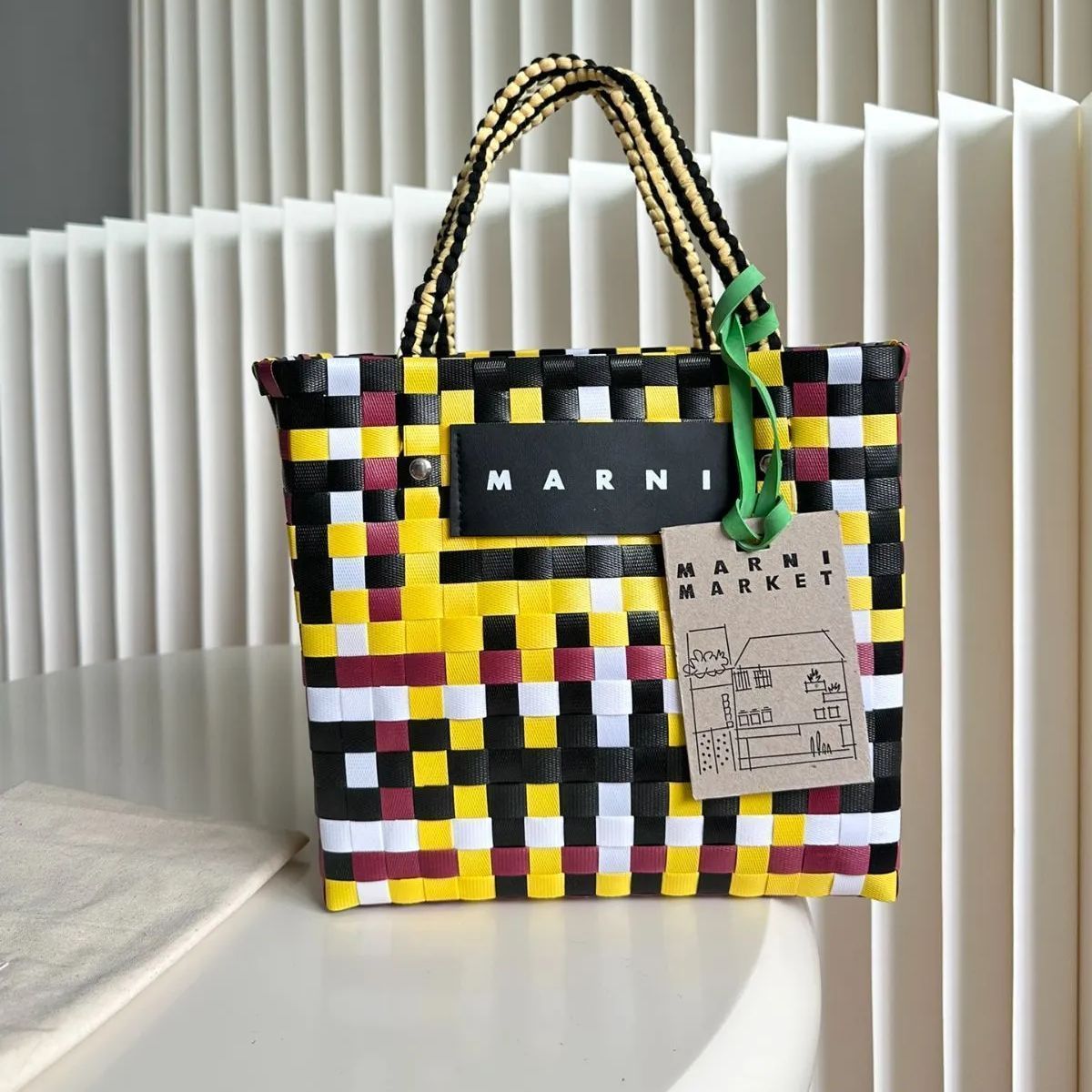 MARNI 新品！未使用 マルニ ハンドバッグ カゴバッグ トートバッグ #288 - メルカリ