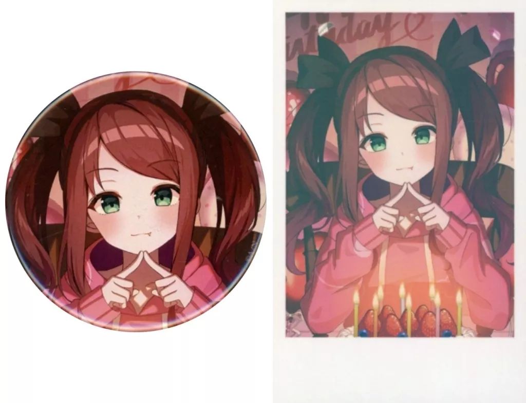 中古】グッズセット 赤羽葉子 缶バッジ＆チェキ風カード